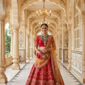 Radiating Red Lehenga
