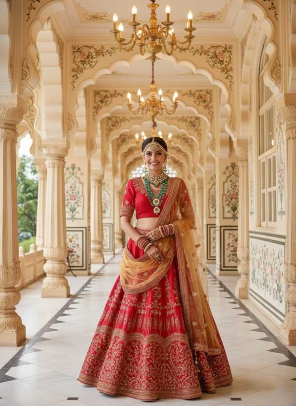 Radiating Red Lehenga