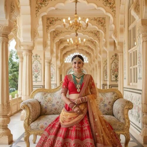 Radiating Red Lehenga