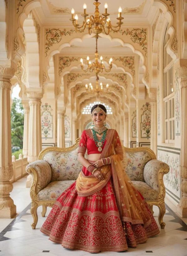 Radiating Red Lehenga