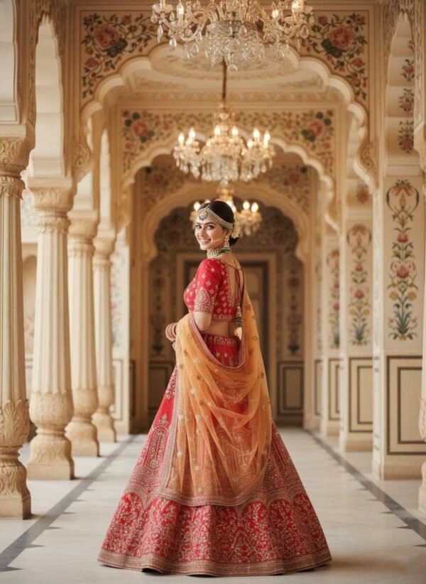 Radiating Red Lehenga