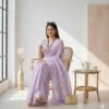 Purple Jamdani Cotton Saree