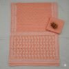 Orange Jamdani Cotton Saree