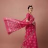 Pink Cotton Silk Saree