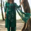 Bottle Green Stitched Suit