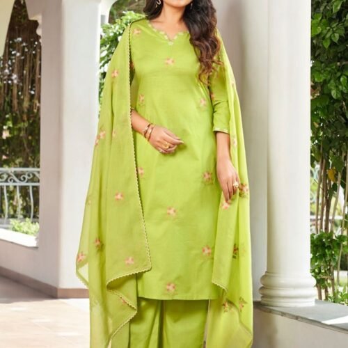 Olive Green Stitched Suit