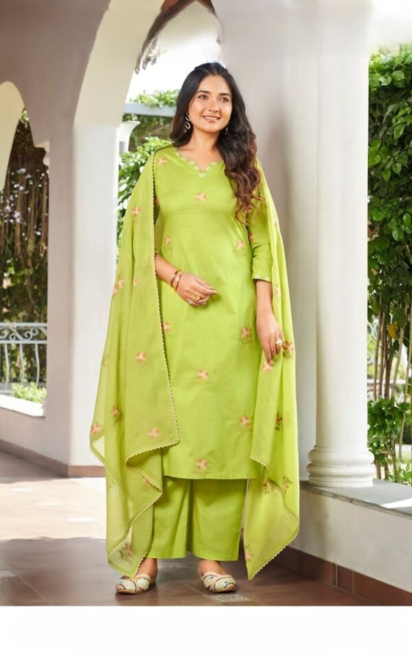 Olive Green Stitched Suit