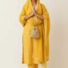 Yellow Cotton Stitched Suit