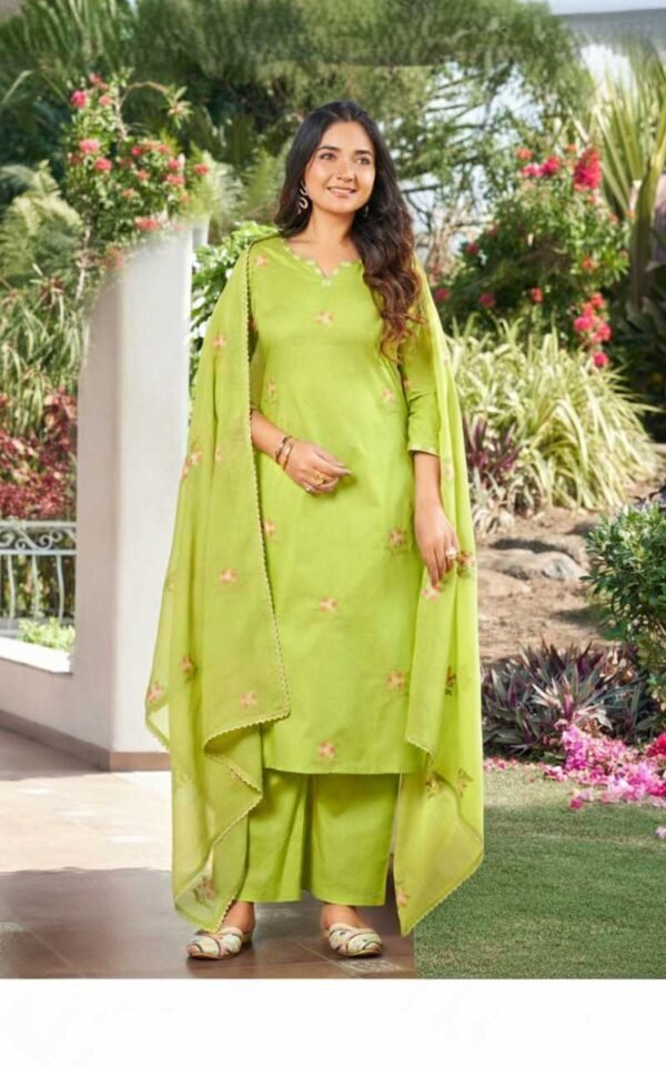 Olive Green Stitched Suit