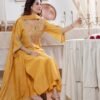 Designer Yellow Stitched Suit