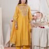 Designer Yellow Stitched Suit