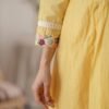 Pastel Yellow Stitched Suit
