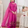 Magenta Stitched Suit