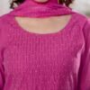 Magenta Stitched Suit