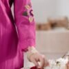 Magenta Stitched Suit