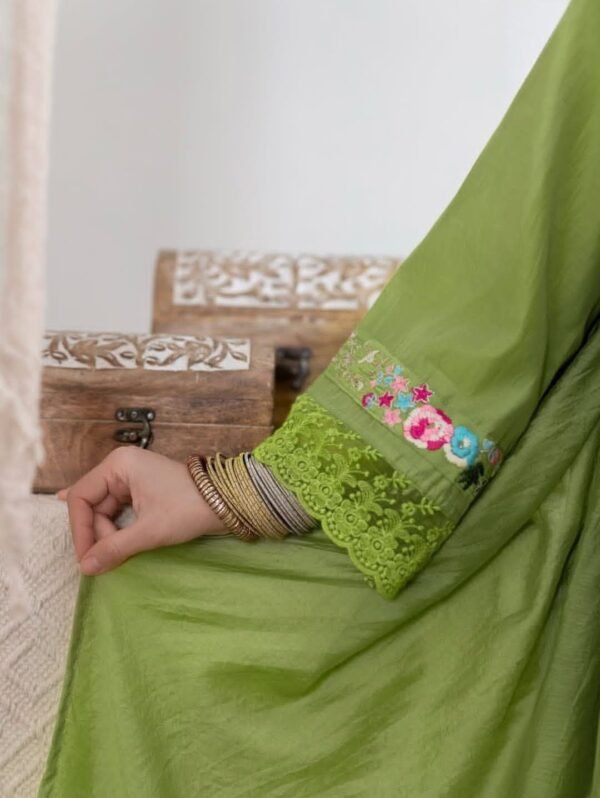 Lime Green Stitched Suit