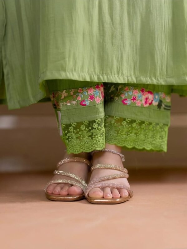 Lime Green Stitched Suit