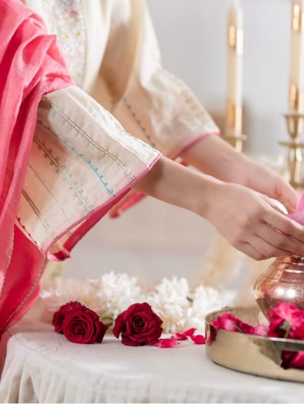 Off White Stitched Suit