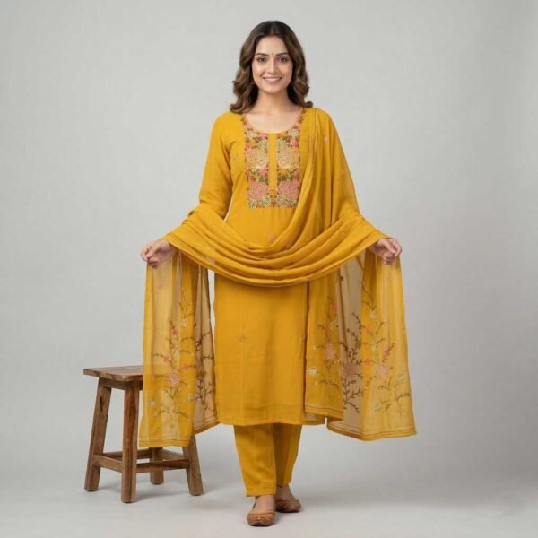 Yellow Stitched Suit