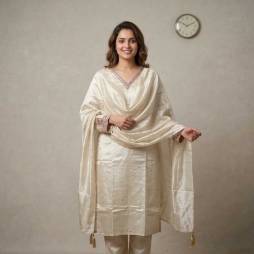 BS002387-1 Off-white stitched suit