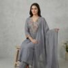 Grey Stitched Suit