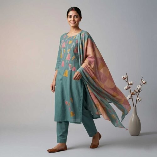 Dusty Teal Unstitched Suit