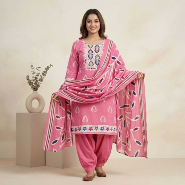 Pink Unstitched Suit