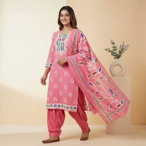 Pink Unstitched Suit
