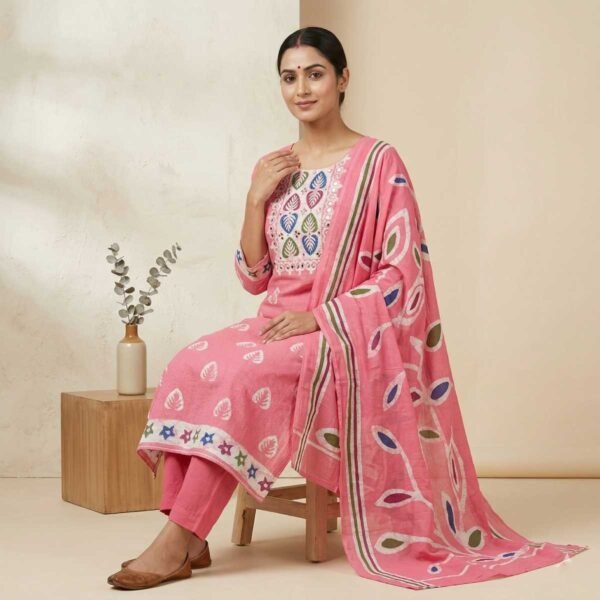 Pink Unstitched Suit