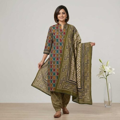 Green Unstitched Suit