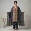 BS002410-2 Multicolored unstitched suit