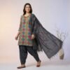 BS002410-2(1) Multicolored unstitched suit