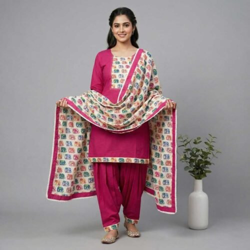 pure cotton unstitched suit