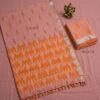 Peach Pure Cotton Saree