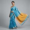 Blue Pure Cotton Saree
