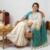 off white pure cotton saree