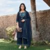 Navy Blue Stitched Suit