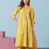 Mustard Yellow Stitched Suit
