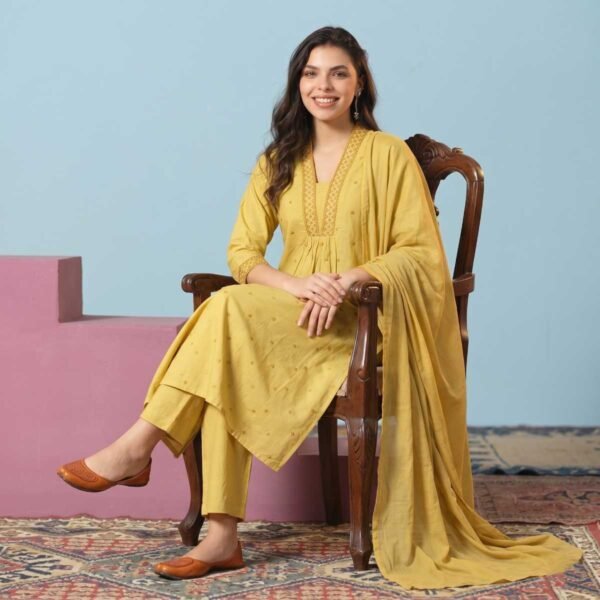 Yellow Stitched Suit