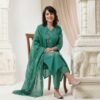 Teal Green Stitched Suit