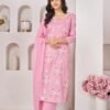 Pink Cotton Stitched Suit