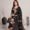 BS002440(1) Black Modal Unstitched Suit