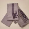 Taupe Jamdani Unstitched Suit