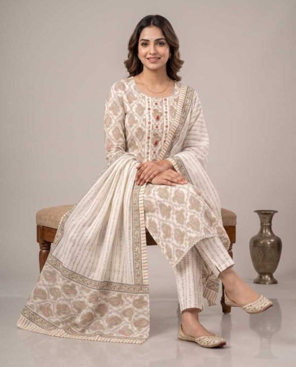 Ivory Unstitched Suit