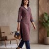 Ajrakh Print Pure Cotton Stitched Suit Blue