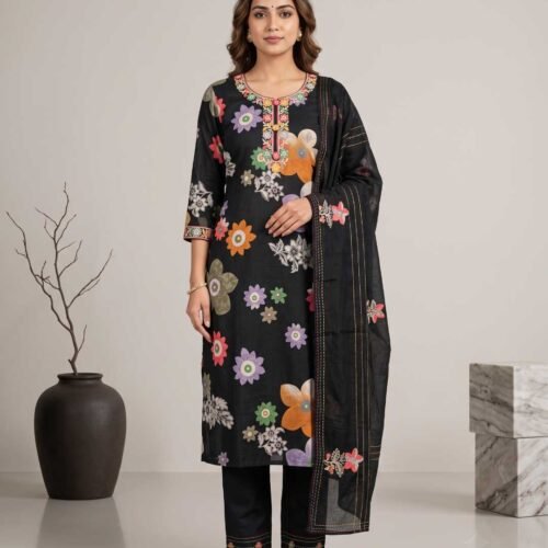 Black Modal Unstitched Suit