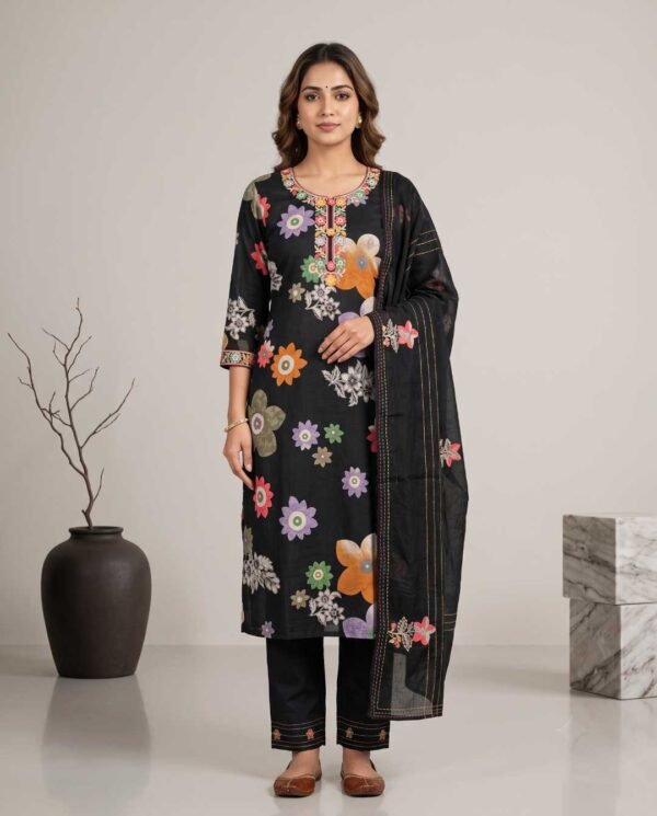 Black Modal Unstitched Suit Black Modal Unstitched Suit