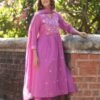 Lavender Pink Stitched Suit