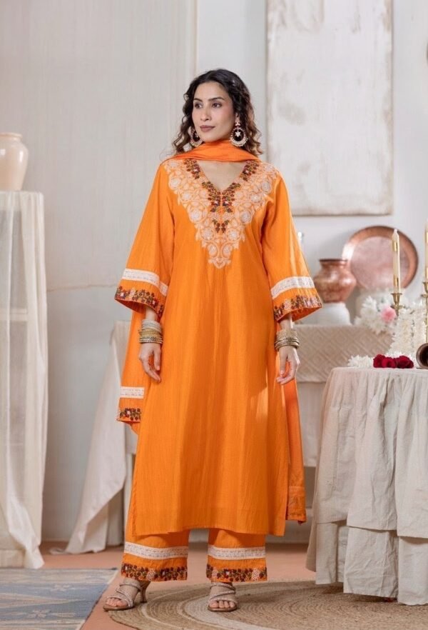 Orange Stitched Suit Orange Stitched Suit