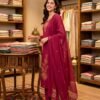 Maroon Stitched Suit